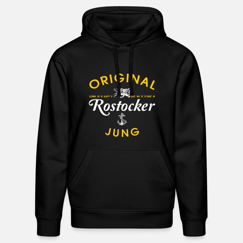 Original Rostocker Jung - Stanley/Stella Unisex Bio-Hoodie DRUMMER - Schwarz