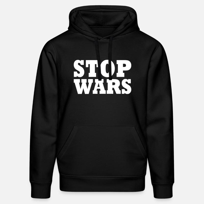 Stop wars - Sweat à capuche bio DRUMMER Stanley/Stella Unisexe - noir