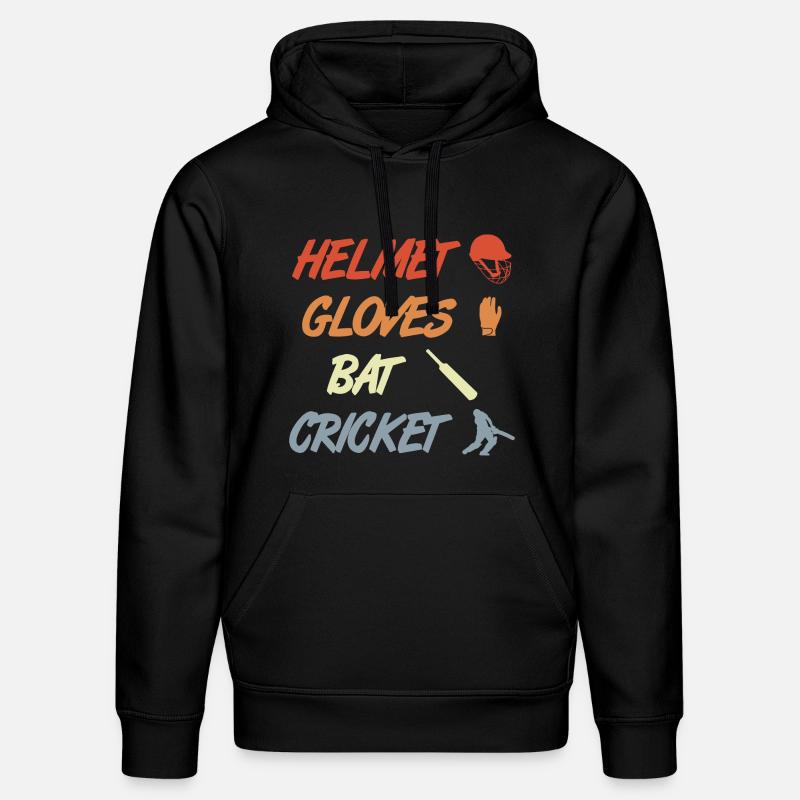Dicton de cricket - Sweat à capuche bio DRUMMER Stanley/Stella Unisexe - noir