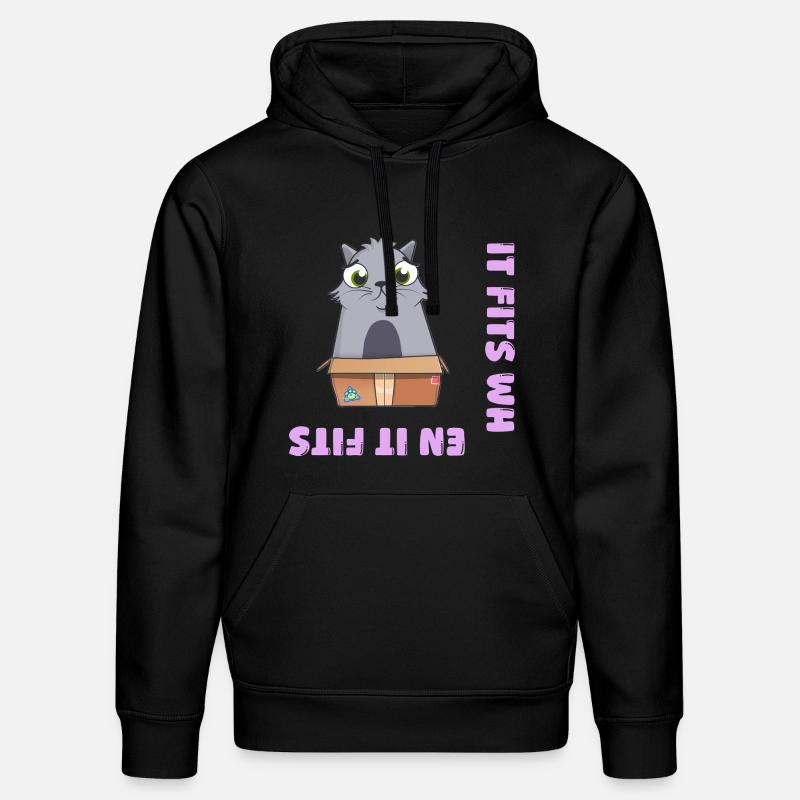 Es passt wenn es passt - Stanley/Stella Unisex Bio-Hoodie DRUMMER  - Schwarz