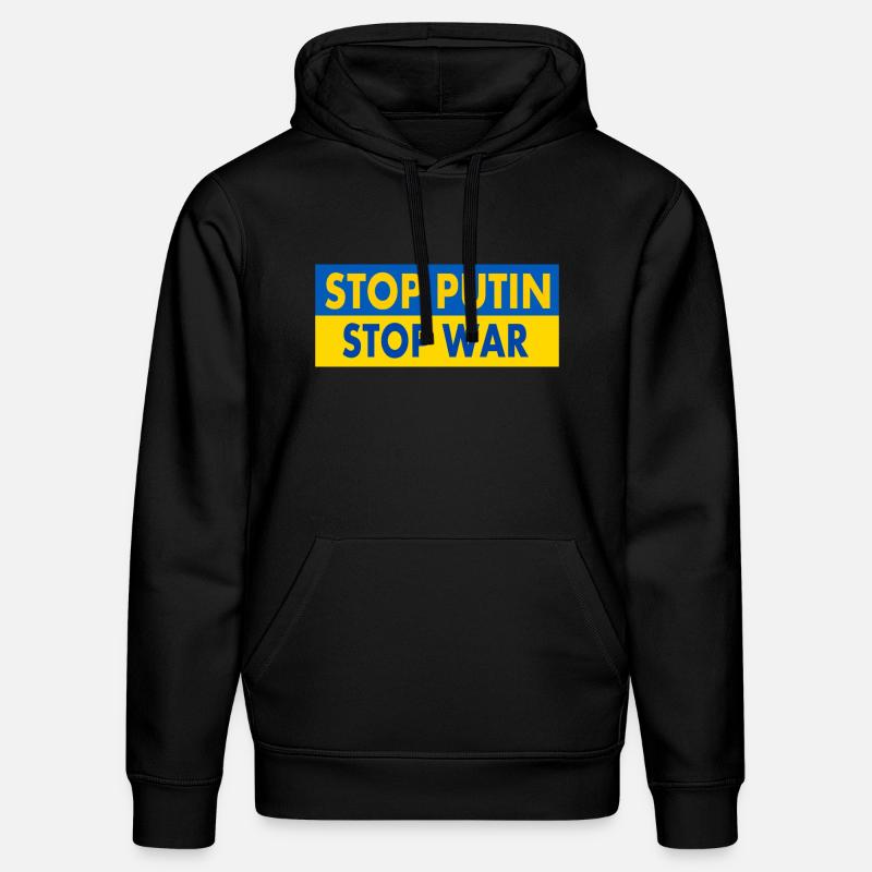 Stop war - Sweat à capuche bio DRUMMER Stanley/Stella Unisexe - noir