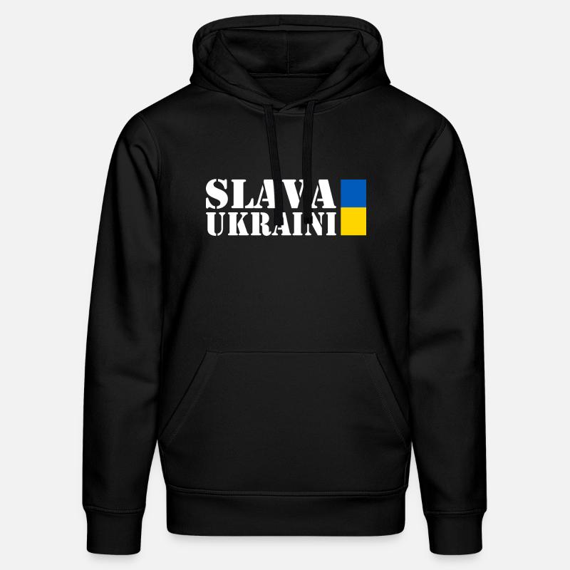 Slava ukraini - Sweat à capuche bio DRUMMER Stanley/Stella Unisexe - noir