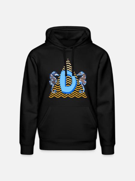 seahorse e 262 d - Stanley/Stella DRUMMER Unisex Organic Hoodie - black