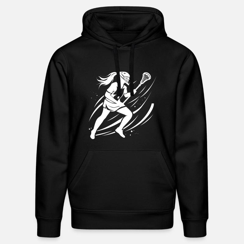 Lacrosse Mädchen - Stanley/Stella Unisex Bio-Hoodie DRUMMER - Schwarz