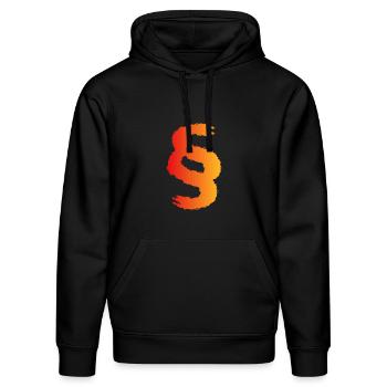 Anwalt - Stanley/Stella Unisex Bio-Hoodie DRUMMER  - Schwarz - Vorne - Marisol (170cm) & Nik (191cm)