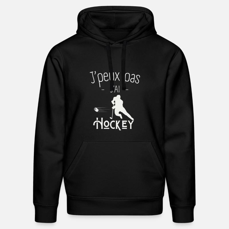 J'peux pas j'ai Hockey - Sweat à capuche bio DRUMMER Stanley/Stella Unisexe - noir