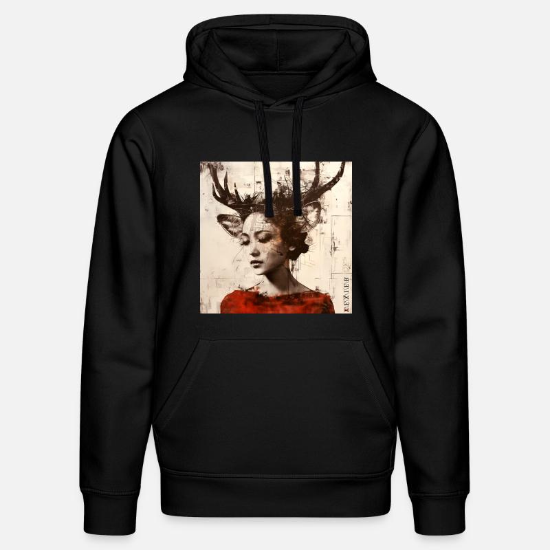 Rêverie - Sweat à capuche bio DRUMMER Stanley/Stella Unisexe - noir
