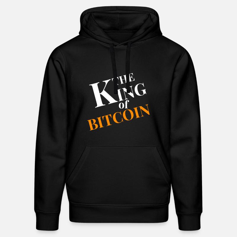 Roi du graphique Bitcoin - Sweat à capuche bio DRUMMER Stanley/Stella Unisexe - noir