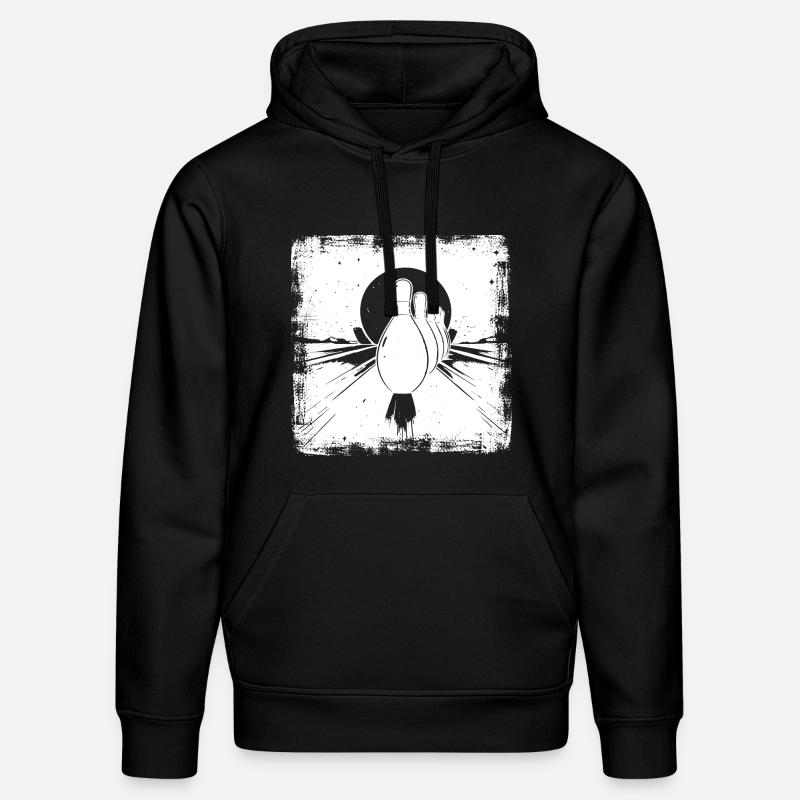 Quilles de bowling - Sweat à capuche bio DRUMMER Stanley/Stella Unisexe - noir