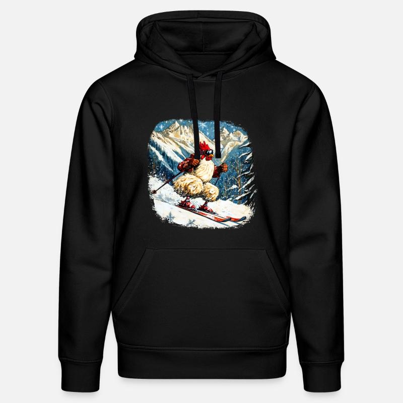 Ski Hühner - Stanley/Stella Unisex Bio-Hoodie DRUMMER  - Schwarz