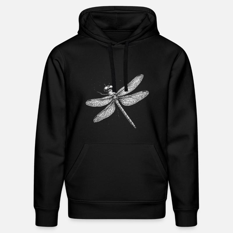 Dragonfly - Stanley/Stella DRUMMER Unisex Organic Hoodie - black