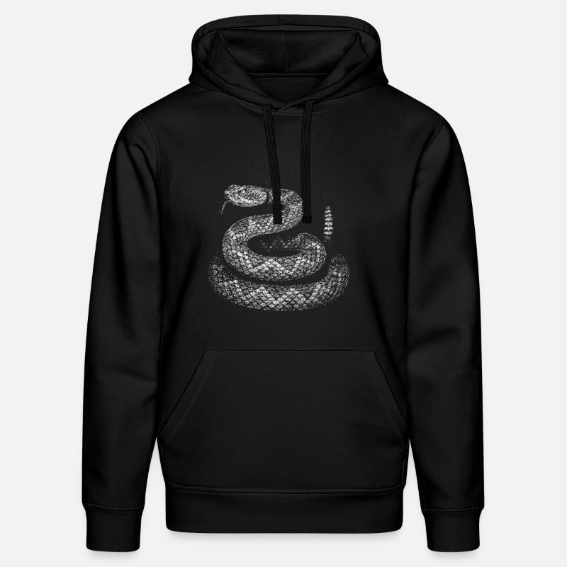 Snake - Stanley/Stella DRUMMER Unisex Organic Hoodie - black