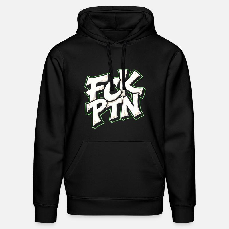 FCK PTN Anti Putin Statement - Stanley/Stella Unisex Bio-Hoodie DRUMMER - Schwarz