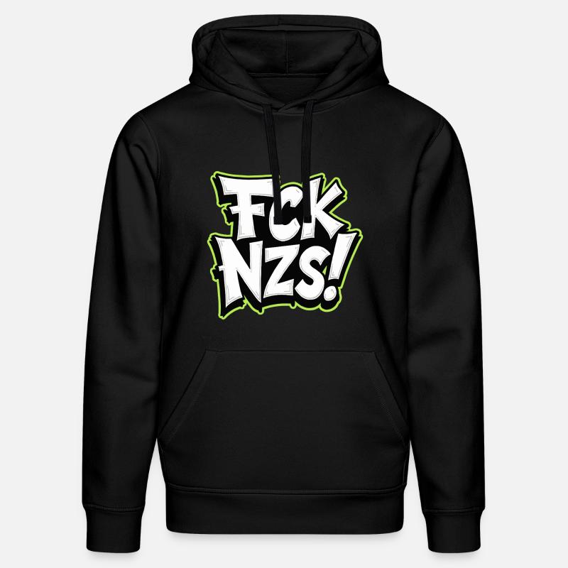 FCK NZS Statement gegen Rassismus - Stanley/Stella Unisex Bio-Hoodie DRUMMER  - Schwarz