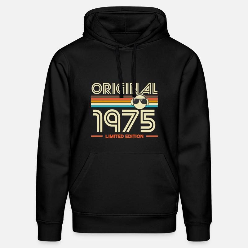 Original 1975 Édition limitée - Sweat à capuche bio DRUMMER Stanley/Stella Unisexe - noir