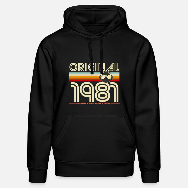 Original 1981 Edition Retro - Sweat à capuche bio DRUMMER Stanley/Stella Unisexe - noir