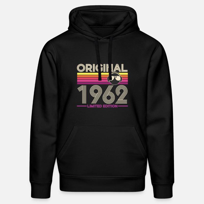 Original 1962 Édition limitée - Sweat à capuche bio DRUMMER Stanley/Stella Unisexe - noir