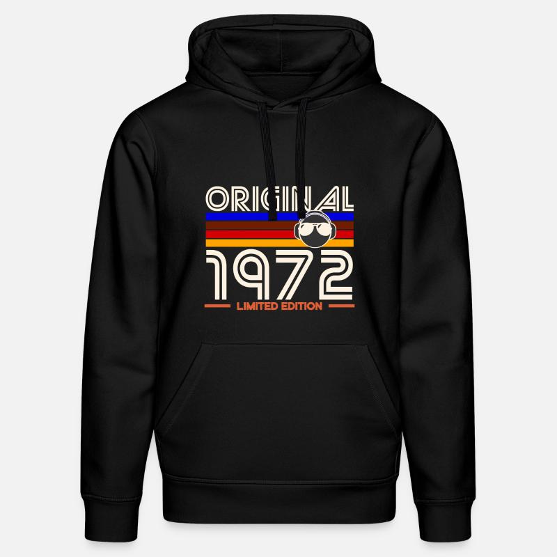 Original 1972 Édition limitée - Sweat à capuche bio DRUMMER Stanley/Stella Unisexe - noir