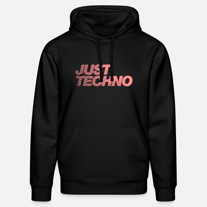 Just Techno - Sweat à capuche bio DRUMMER Stanley/Stella Unisexe - noir