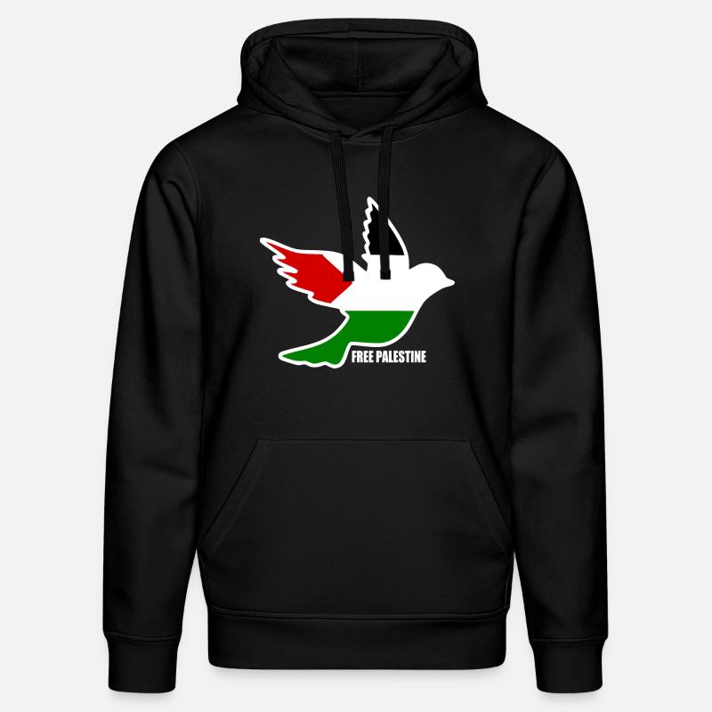 Free palestine - Stanley/Stella Unisex Bio-Hoodie DRUMMER  - Schwarz
