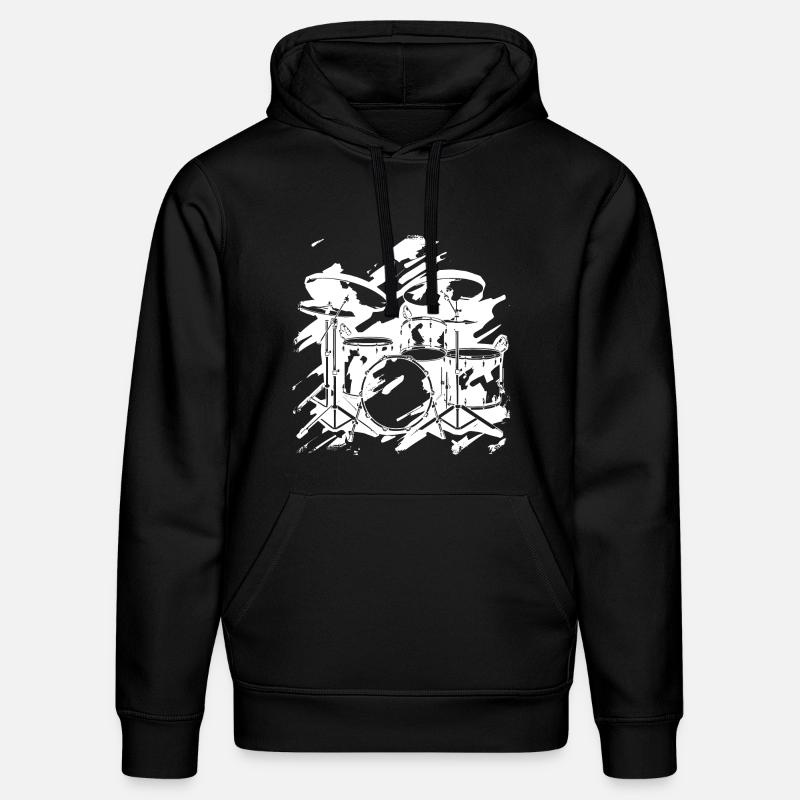 Percussion - Sweat à capuche bio DRUMMER Stanley/Stella Unisexe - noir