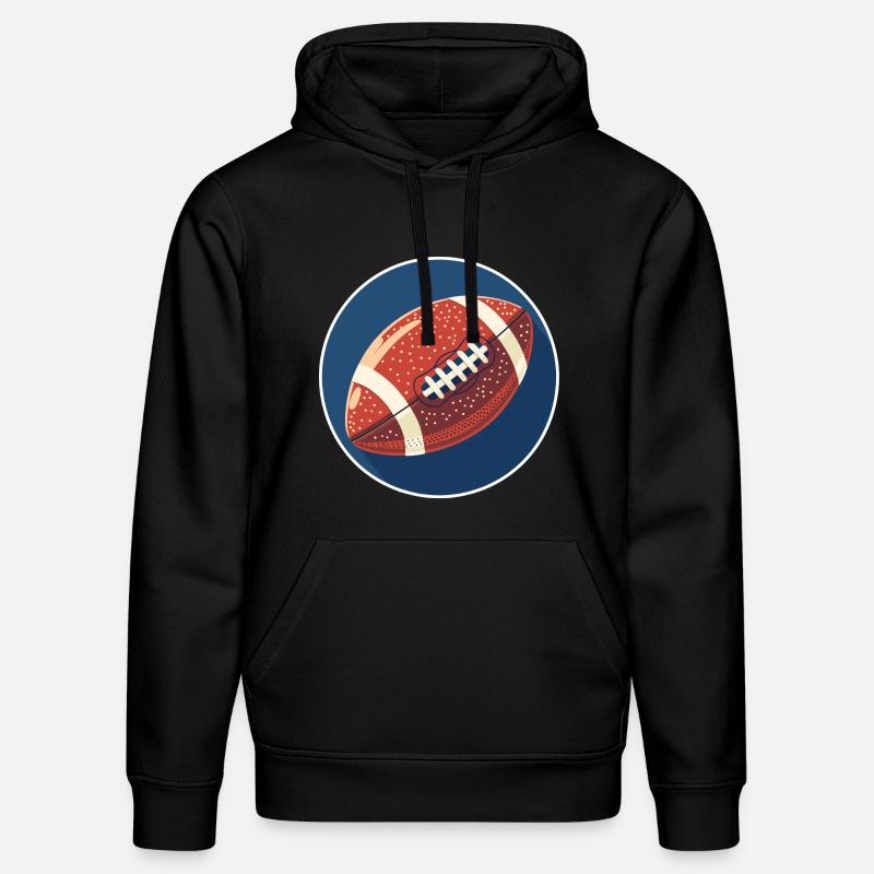 Graphismes de football - Sweat à capuche bio DRUMMER Stanley/Stella Unisexe - noir