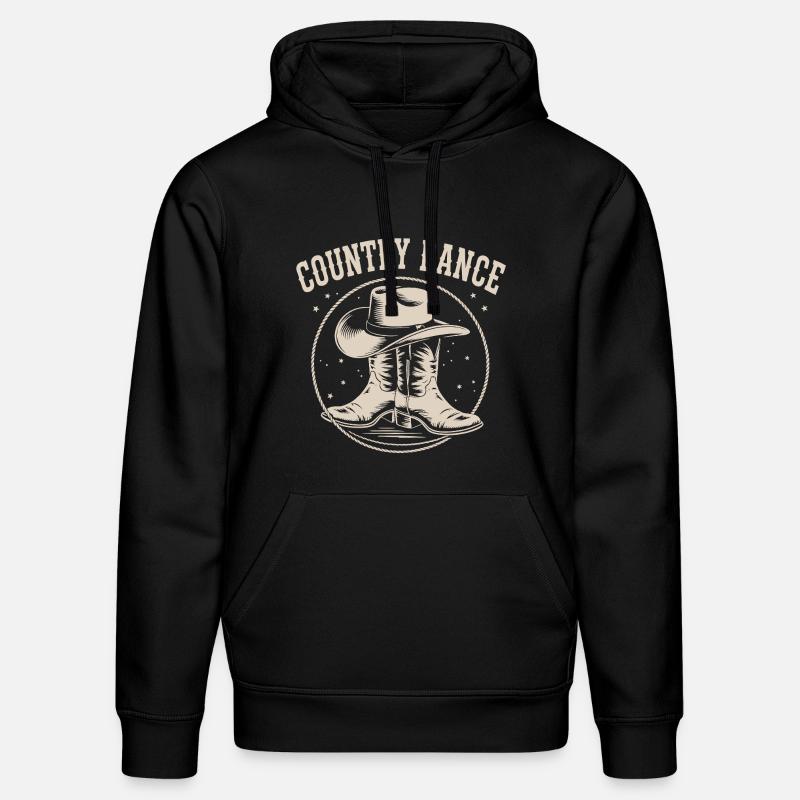 Conception de danse country - Sweat à capuche bio DRUMMER Stanley/Stella Unisexe - noir