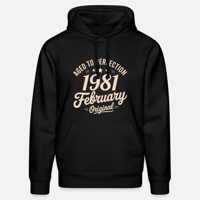 Février 1981 - February 1981 - Sweat à capuche bio DRUMMER Stanley/Stella Unisexe - noir