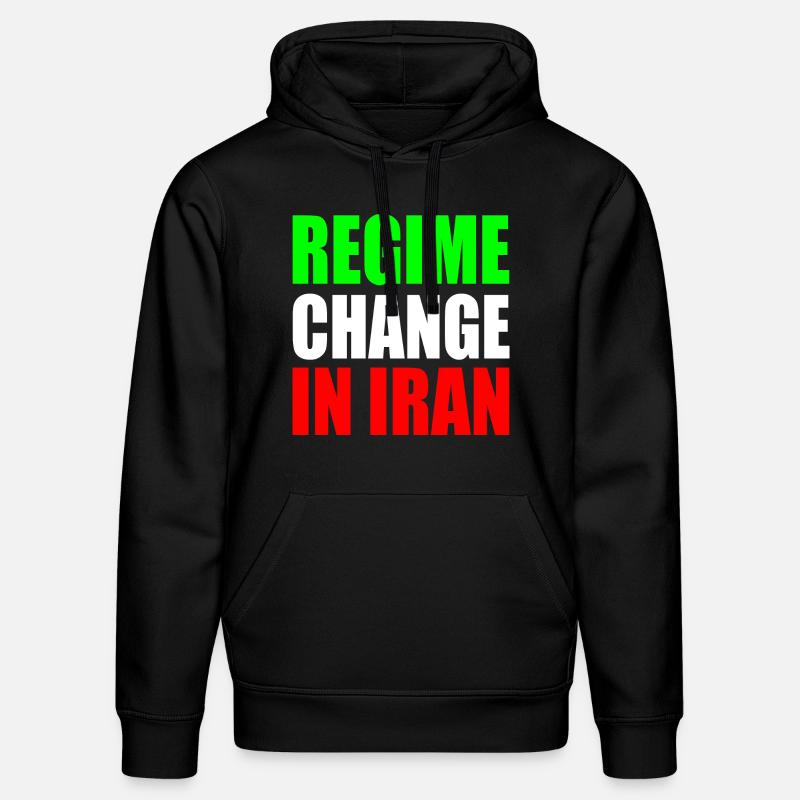 Regime change in iran - Sweat à capuche bio DRUMMER Stanley/Stella Unisexe - noir