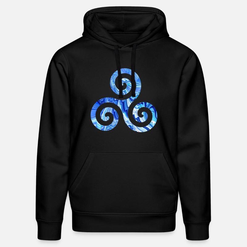 keltisches symbol 1 e 80 - Stanley/Stella Unisex Bio-Hoodie DRUMMER  - Schwarz