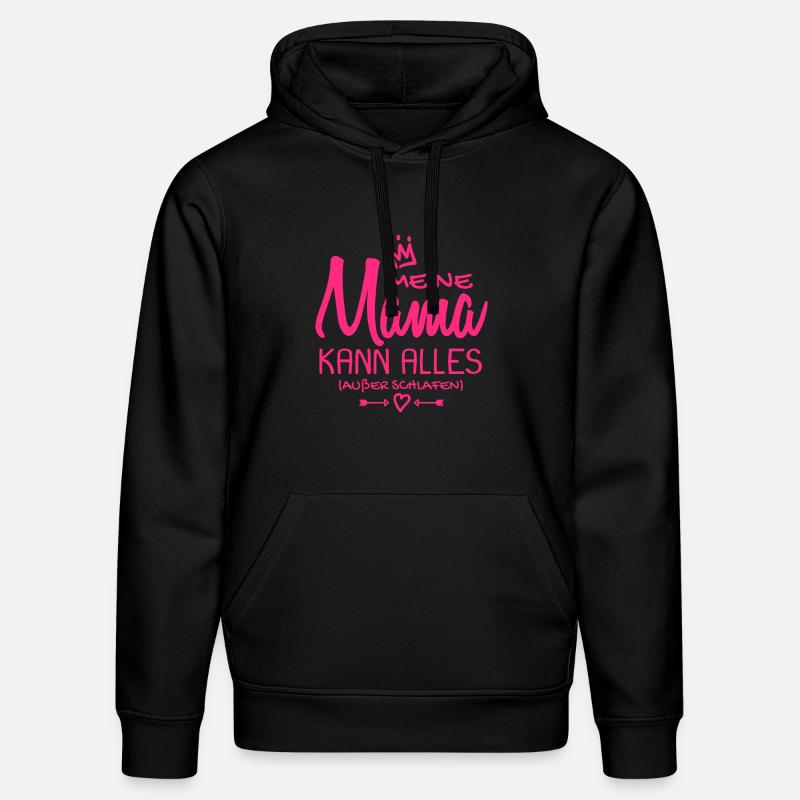 Meine Mama Spruch - Babysprüche - Geschenk - Stanley/Stella Unisex Bio-Hoodie DRUMMER - Schwarz
