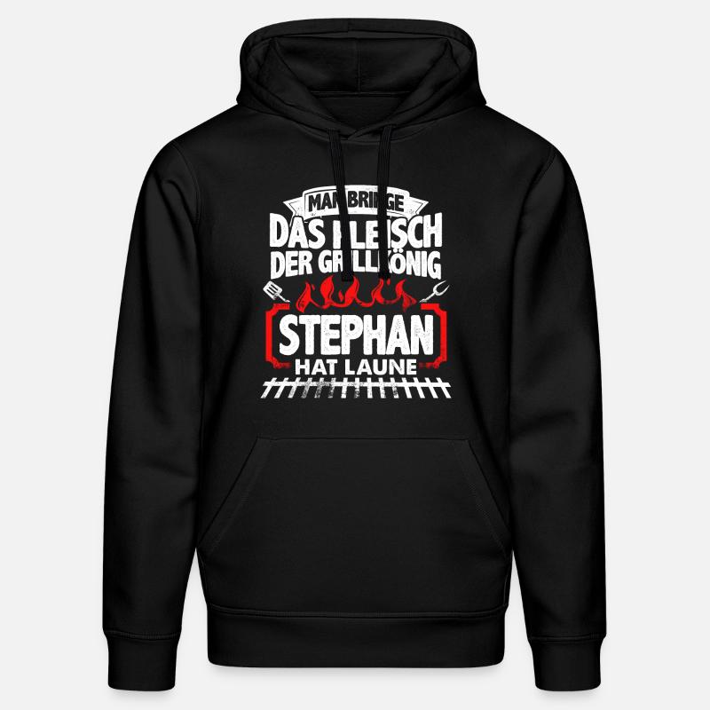 STEPHAN - Grill - Stanley/Stella Unisex Bio-Hoodie DRUMMER  - Schwarz