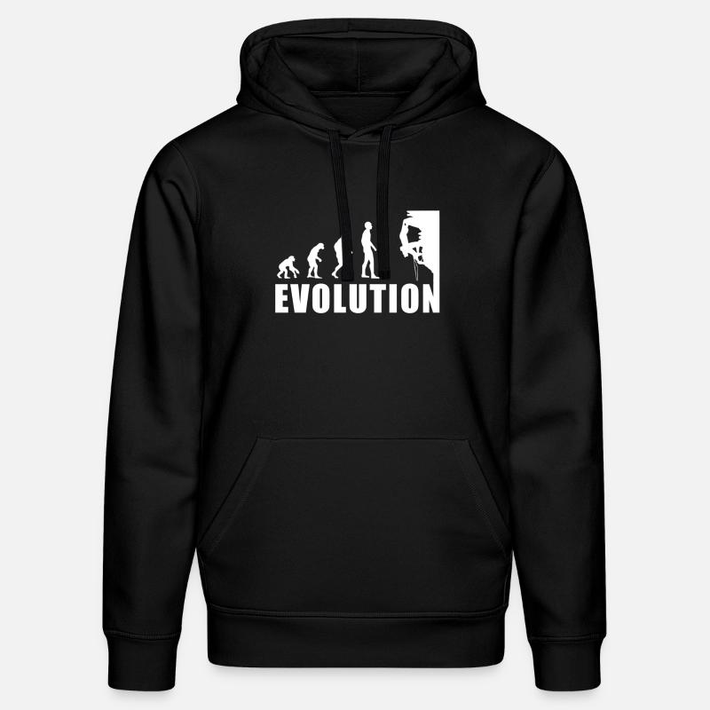 EVOLUTION Klettern Bergsteigen Climbing Geschenk - Stanley/Stella Unisex Bio-Hoodie DRUMMER  - Schwarz