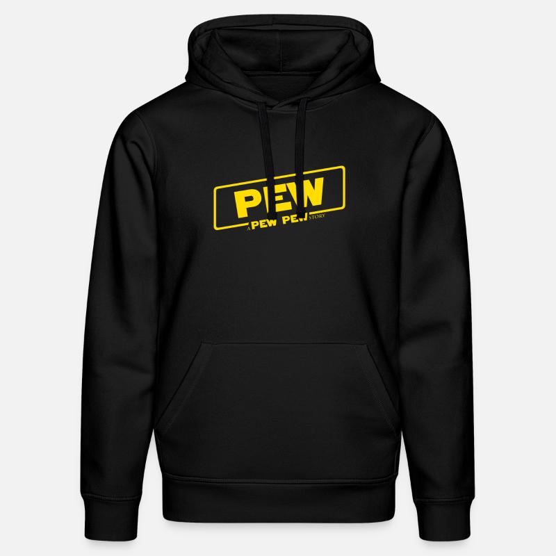 Une histoire de Pew Pew - Sweat à capuche bio DRUMMER Stanley/Stella Unisexe - noir