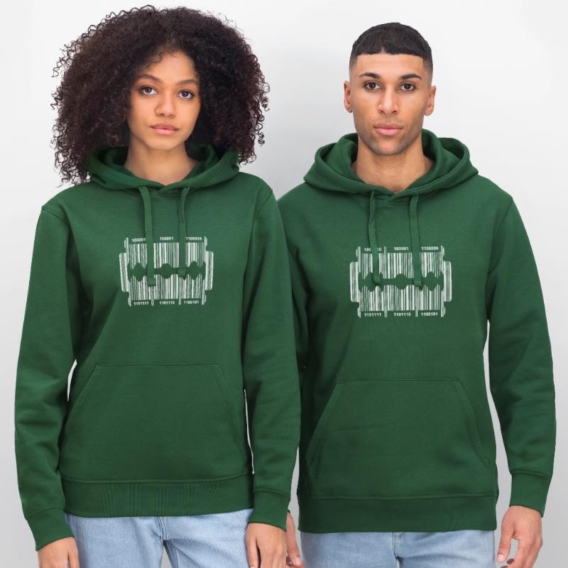 Razor blade with code Stanley/Stella DRUMMER Unisex Organic Hoodie