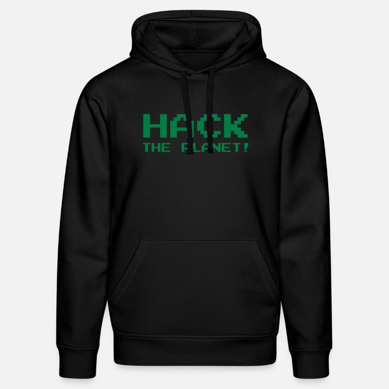 Hack the Planet ! - Stanley/Stella Unisex Bio-Hoodie DRUMMER  - Schwarz