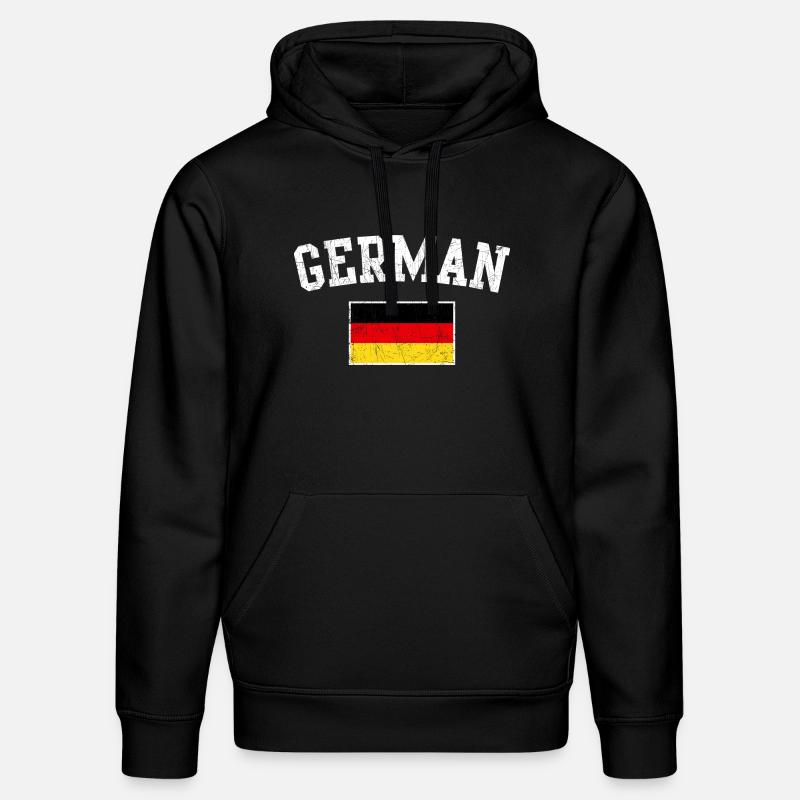 Bogen des deutschen Flaggenemblems - Stanley/Stella Unisex Bio-Hoodie DRUMMER  - Schwarz