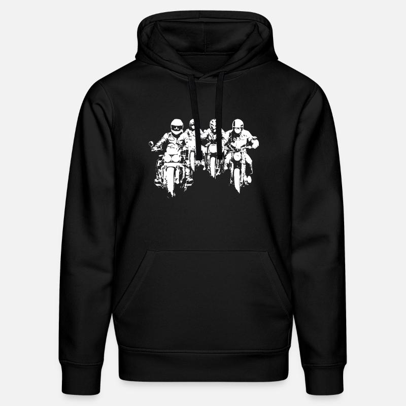 Bikergroup blanc - Sweat à capuche bio DRUMMER Stanley/Stella Unisexe - noir