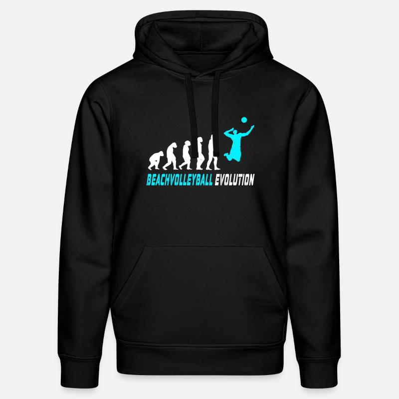 Beachvolleyball Evolution Design / Geschenkidee - Stanley/Stella Unisex Bio-Hoodie DRUMMER  - Schwarz