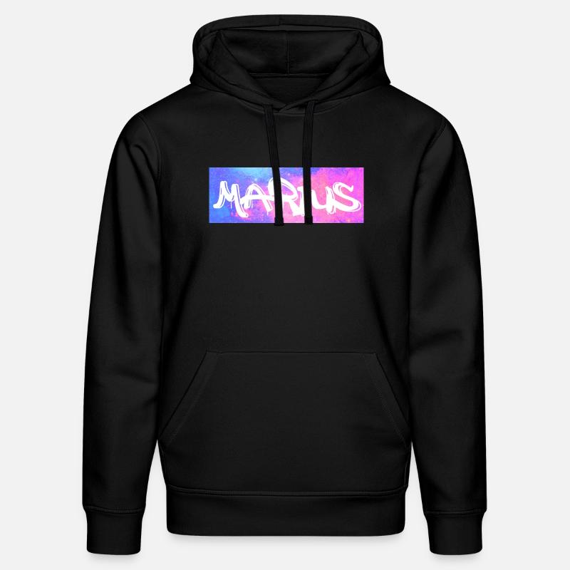 Marius Name Geschenk Geschenkidee Galaxie - Stanley/Stella Unisex Bio-Hoodie DRUMMER  - Schwarz