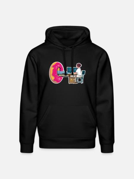 Técnico de radiología TAC Donut Radiología - Sudadera con capucha ecológica unisex DRUMMER de Stanley/Stella - negro