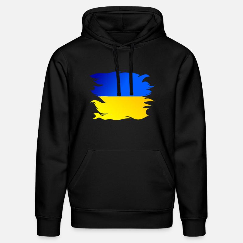 Drapeau de l’Ukraine Drapeau - Sweat à capuche bio DRUMMER Stanley/Stella Unisexe - noir