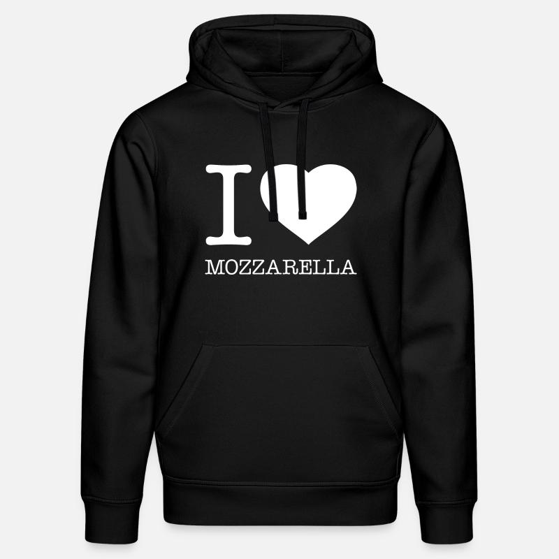J’ADORE LA MOZZARELLA - Sweat à capuche bio DRUMMER Stanley/Stella Unisexe - noir