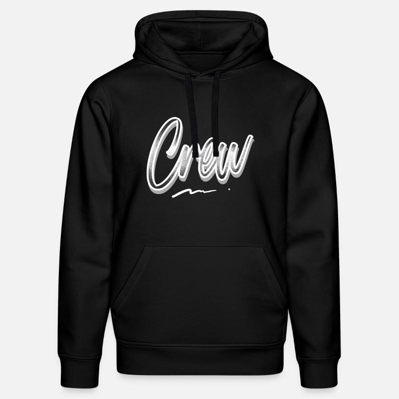 Crew - Stanley/Stella Unisex Bio-Hoodie DRUMMER  - Schwarz