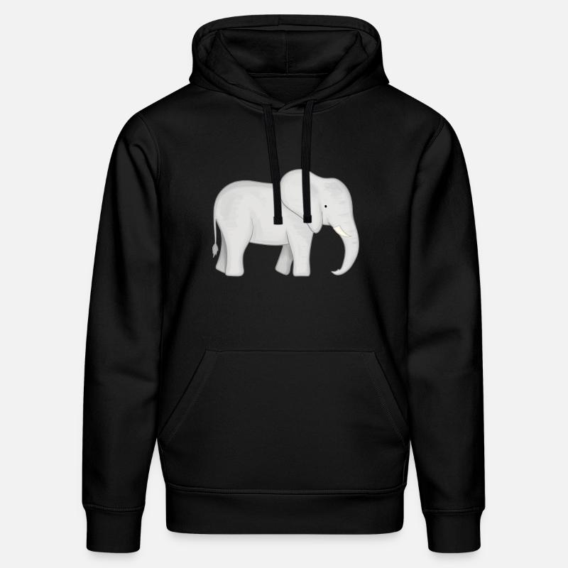 Bébé éléphant - Sweat à capuche bio DRUMMER Stanley/Stella Unisexe - noir