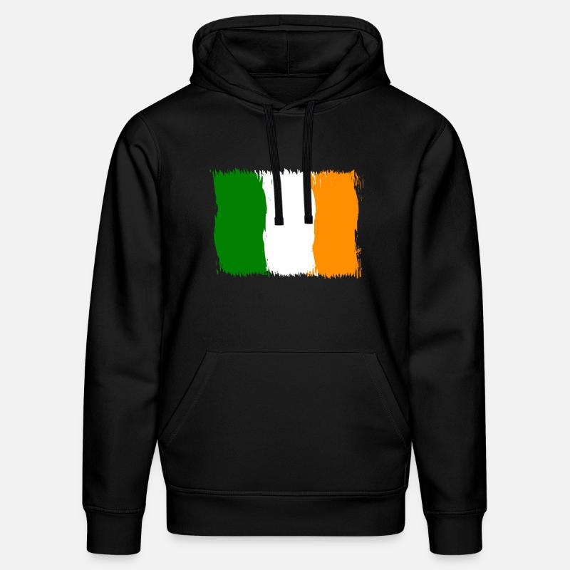 Irlande , Drapeau Drapeau Cadeau - Sweat à capuche bio DRUMMER Stanley/Stella Unisexe - noir