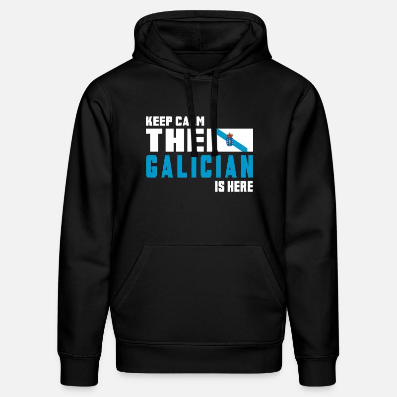 Drapeaux de Galice Keep Calm - Sweat à capuche bio DRUMMER Stanley/Stella Unisexe - noir