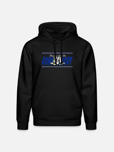Connecticut Pride Blue Flag - Stanley/Stella DRUMMER Unisex Organic Hoodie - black