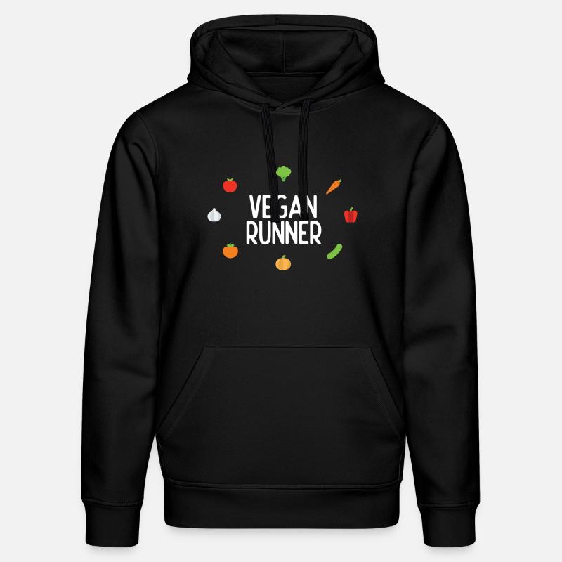 Coureur végétalien - Sweat à capuche bio DRUMMER Stanley/Stella Unisexe - noir
