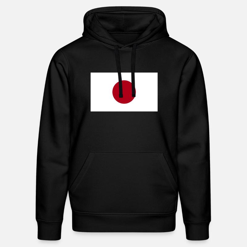 Drapeau national du Japon - Sweat à capuche bio DRUMMER Stanley/Stella Unisexe - noir